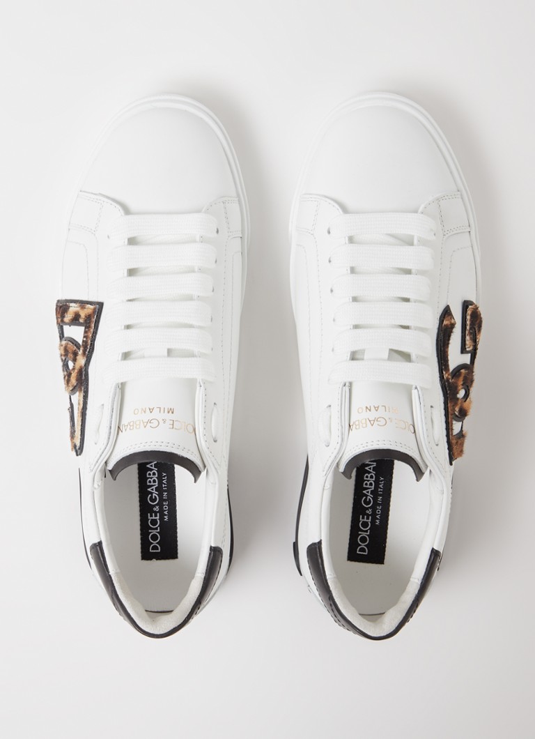 Dolce & Gabbana calfskin sneaker with logo