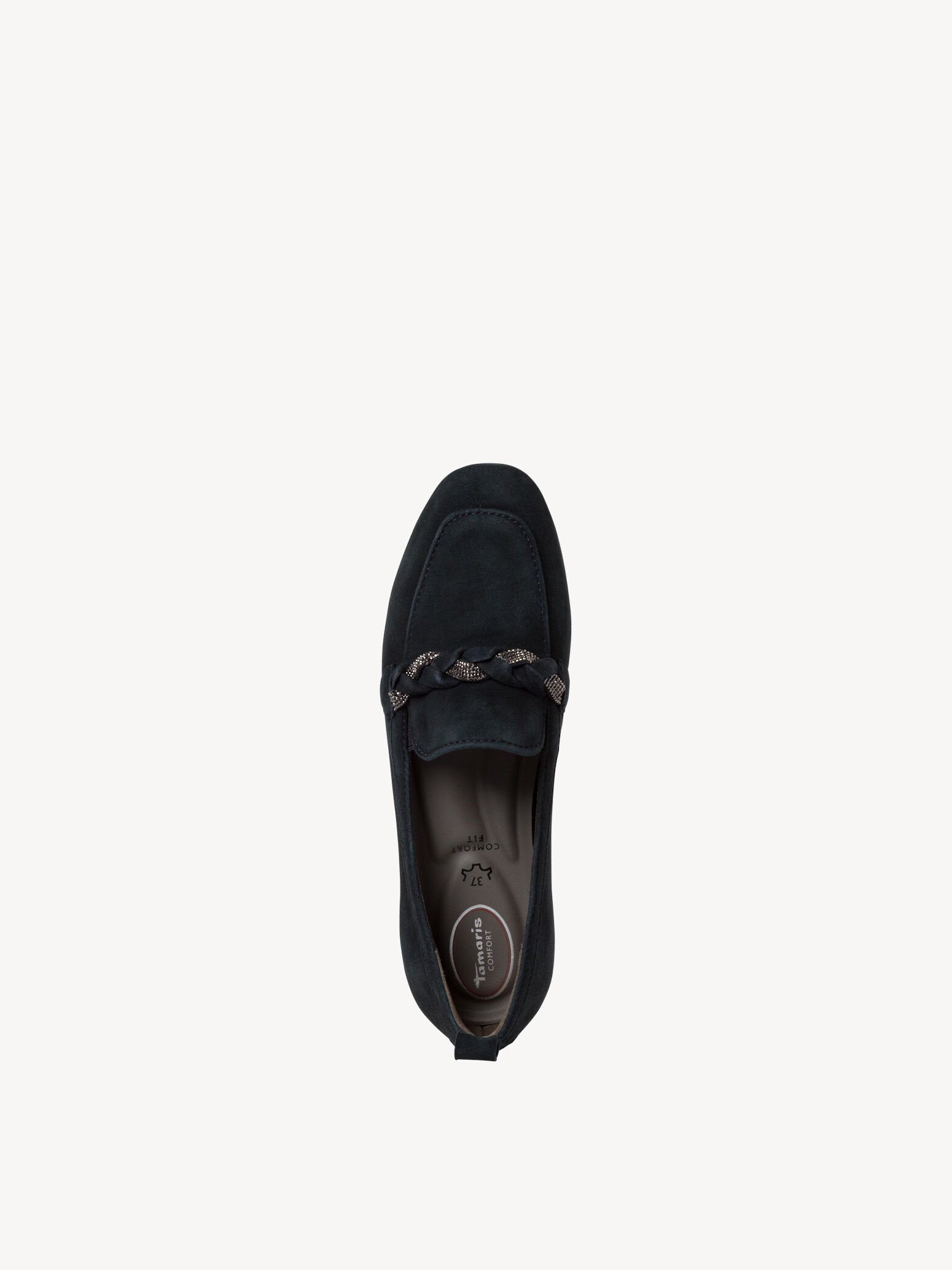 Slipper en cuir - bleu