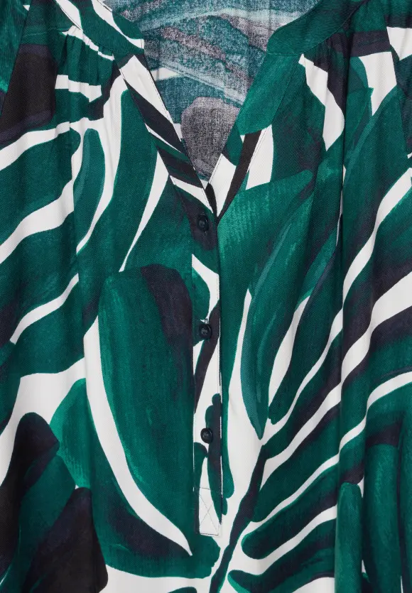Street One Kleid mit Palmenprint