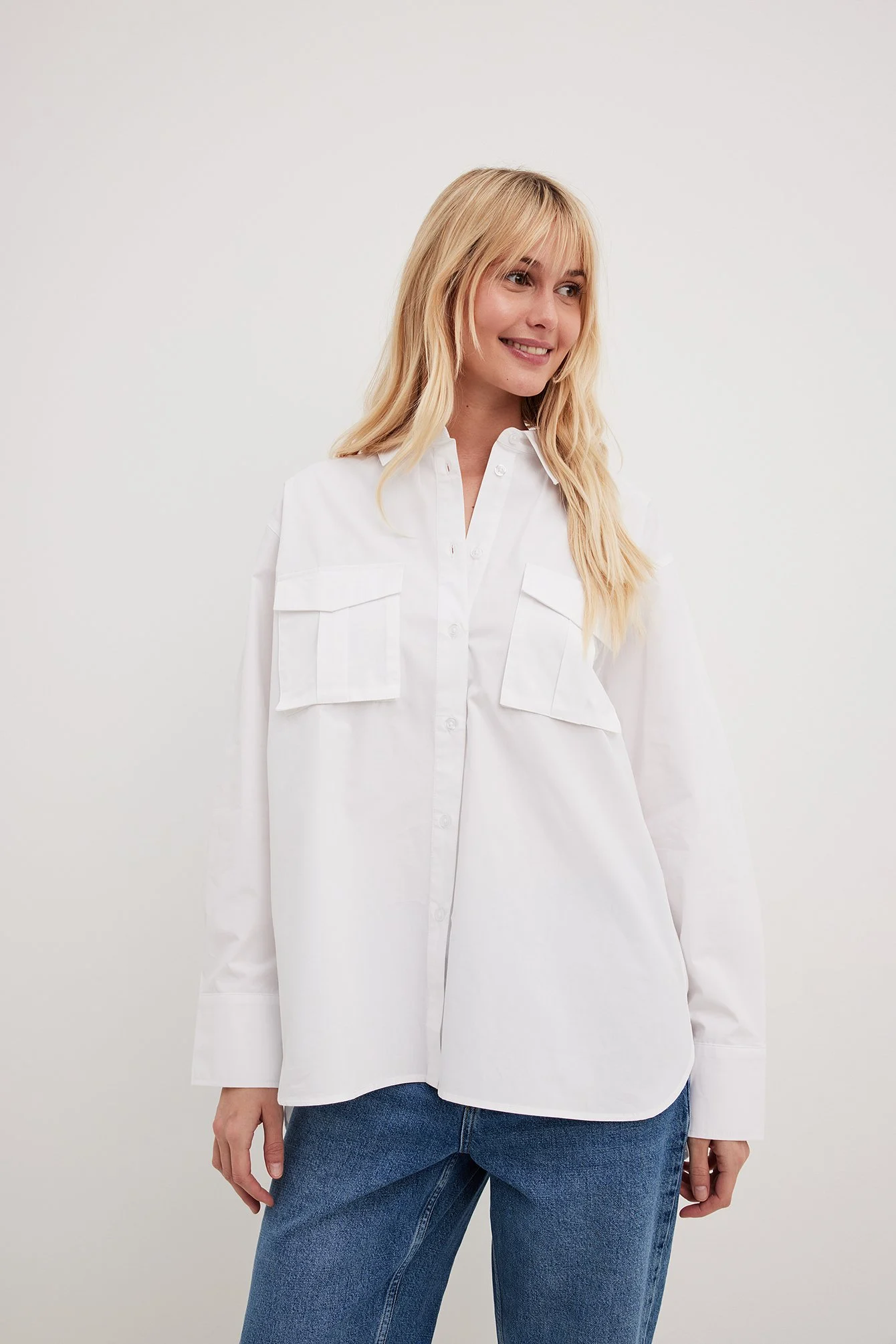 Oversize-Hemd mit Pattentaschen