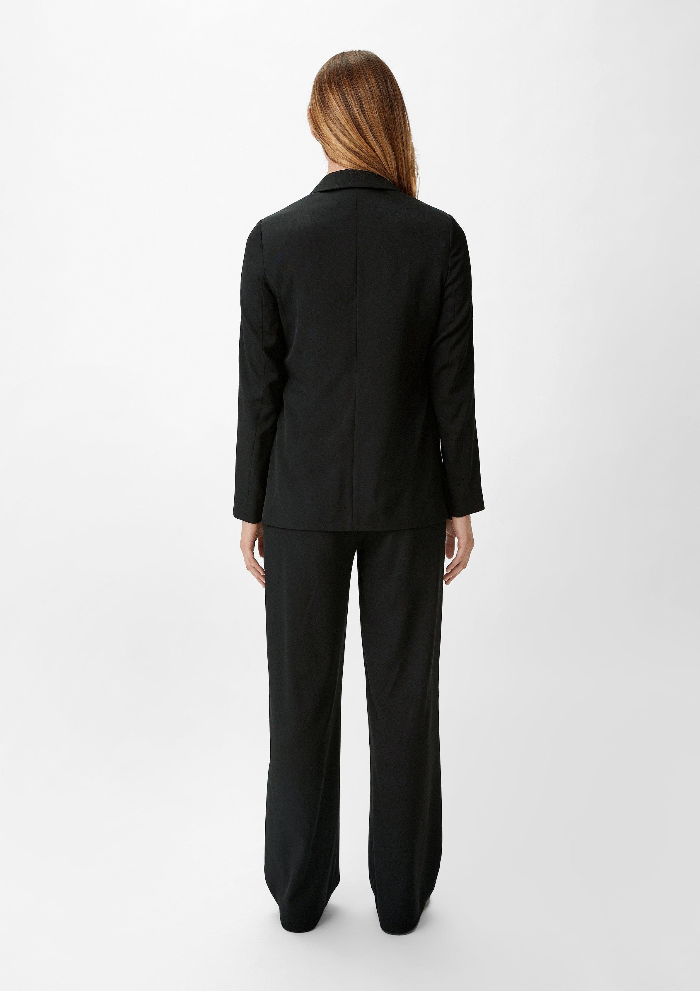 Comma Blusenblazer Blazer aus Viskosestretch Teilungsnähte