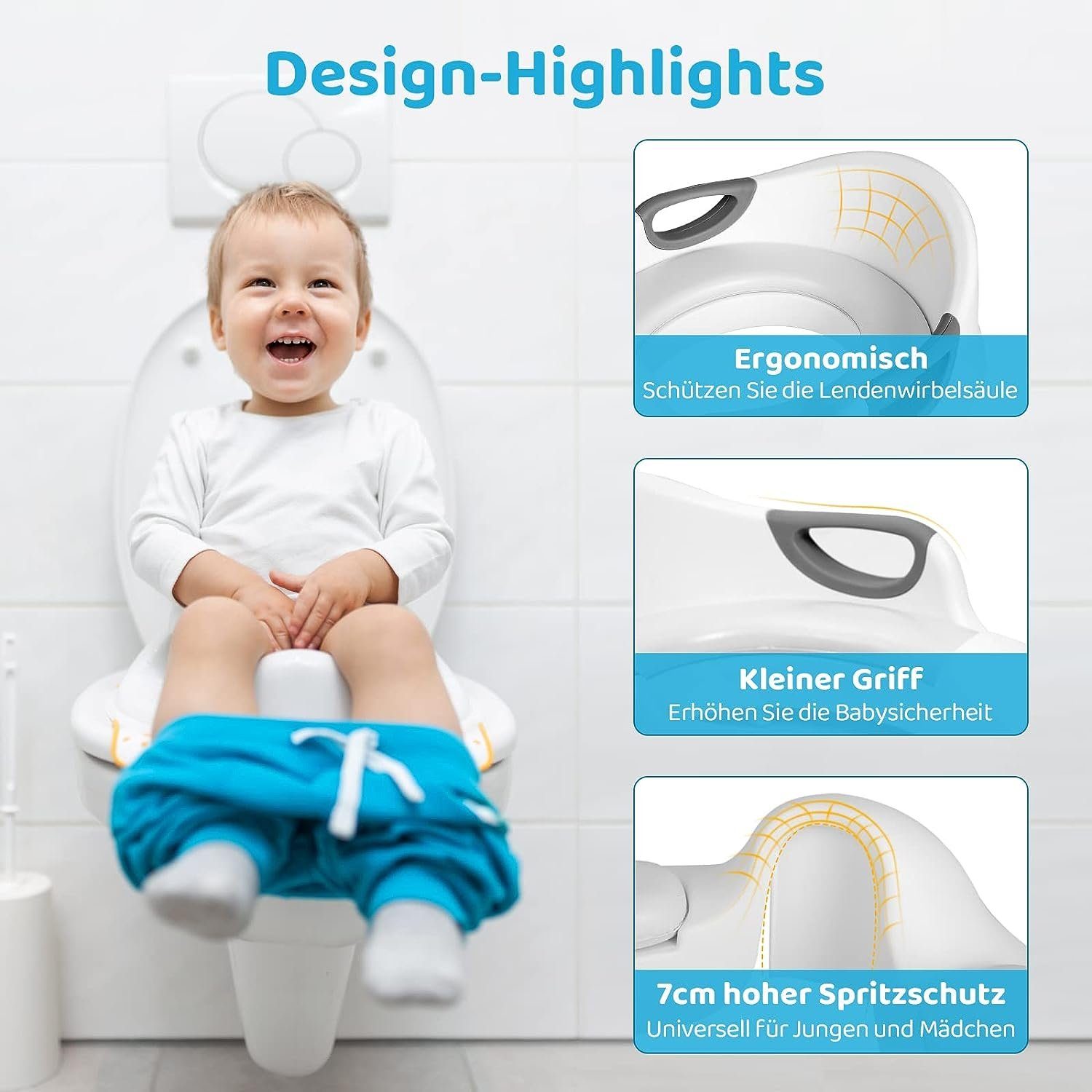 TLGREEN Baby-Toilettensitz Kinder Toilettensitz Premium Kinder WC Sitz Töpfchen