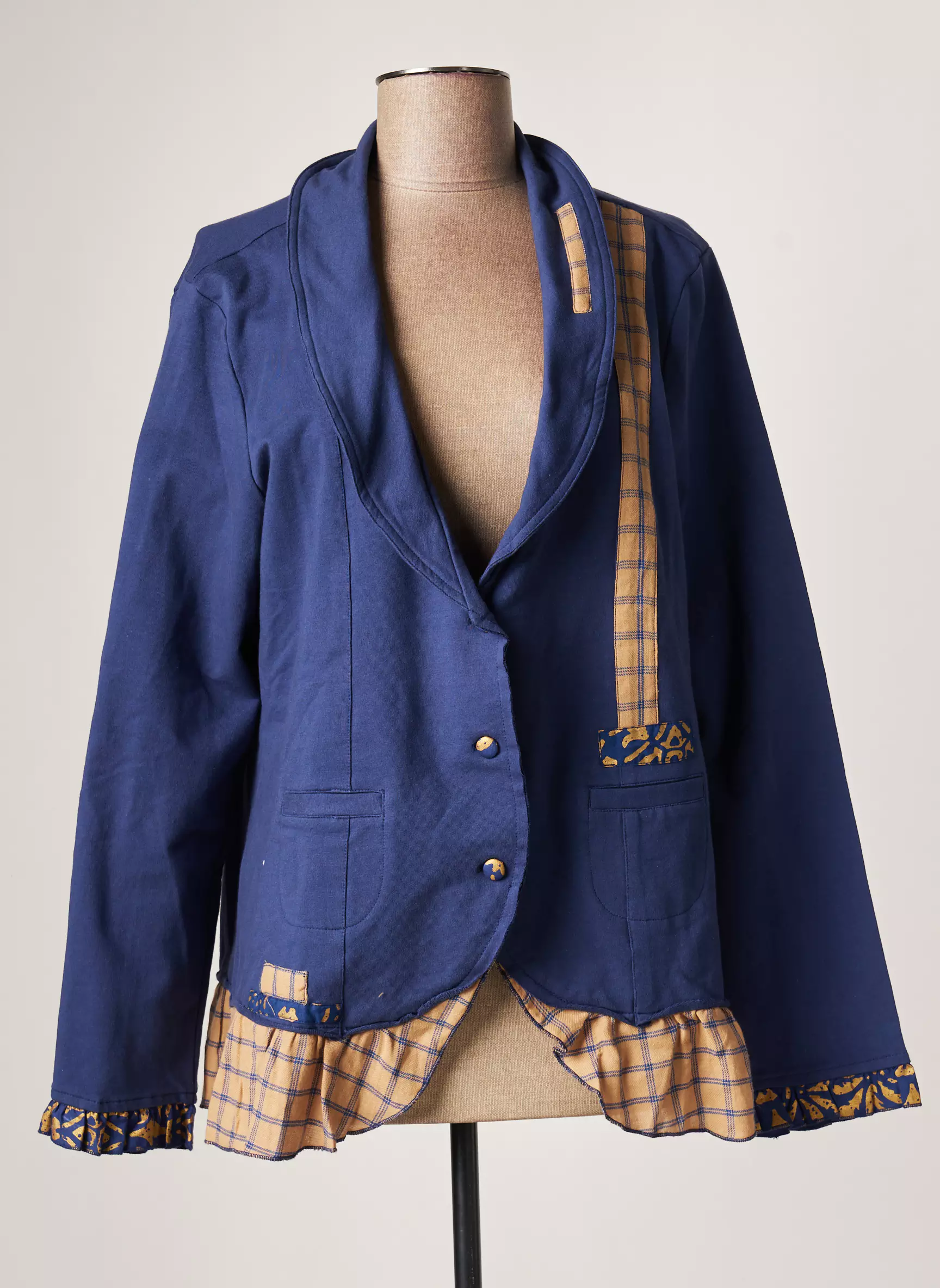 Rhum Raisin Vestecasual Femme couleur bleu