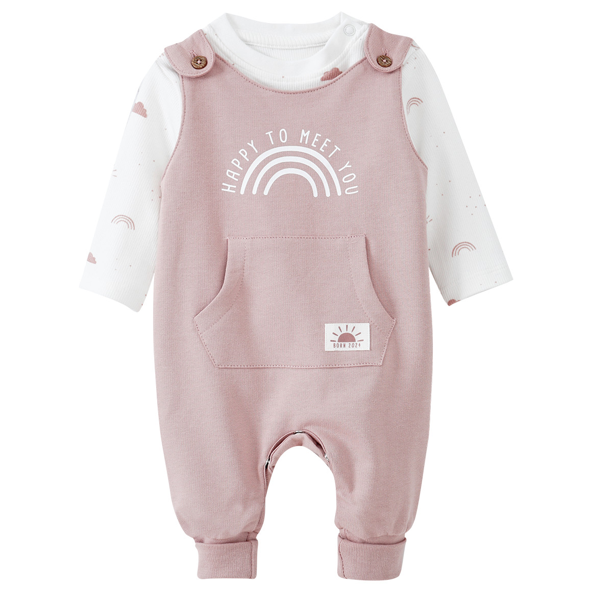 Newborn Strampler und Langarmshirt Born 2024