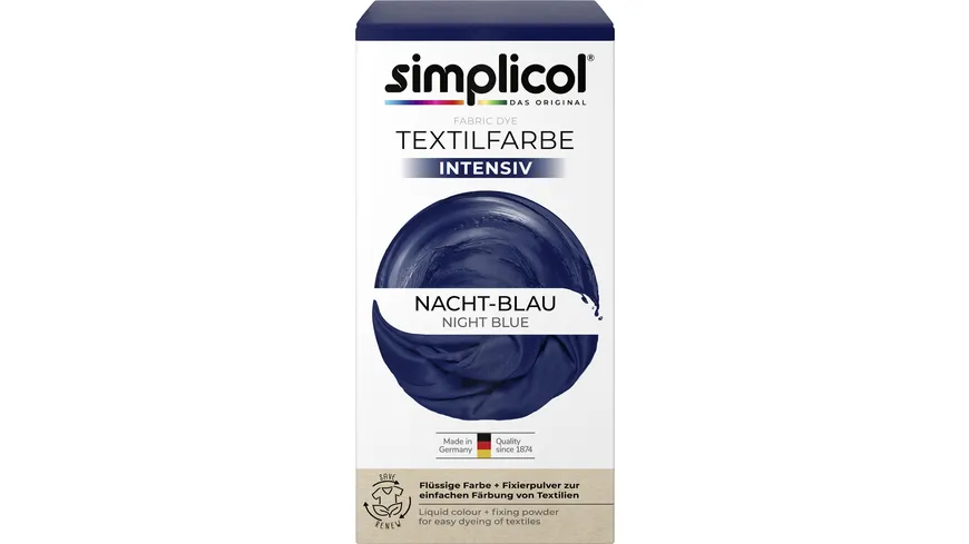 simplicol Textilfarbe intensiv Nacht-Blau 150 ml