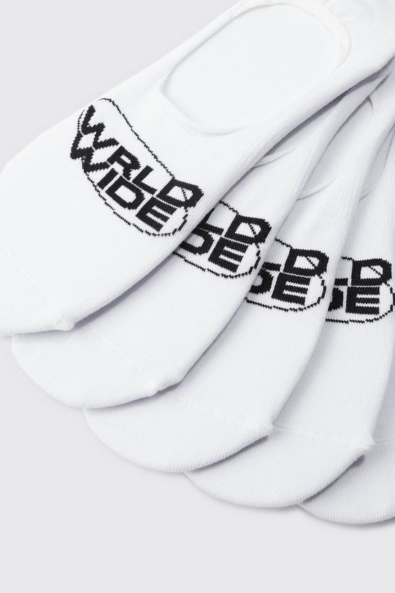 5er-Pack unsichtbare Worldwide-Socken