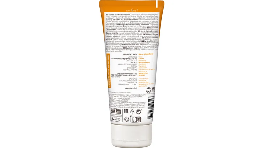 Weleda SANDDORN Vitality Vitalisierungsdusche Sanddorn 200 ml