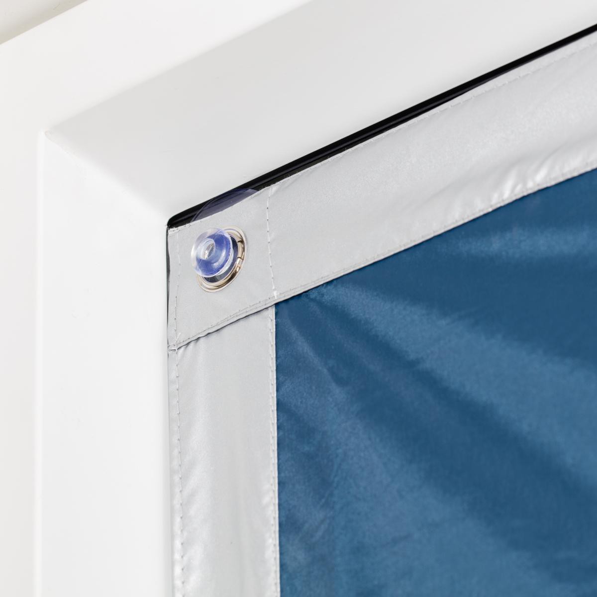 Lichtblick Dachfenster Sonnenschutz Haftfix, ohne Bohren, Blau, 36 cm x 76,9 cm (B x L)
