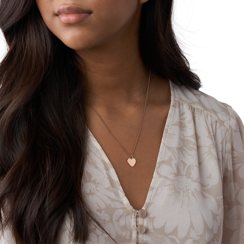 Fossil Chaînette Acier inoxydable collier