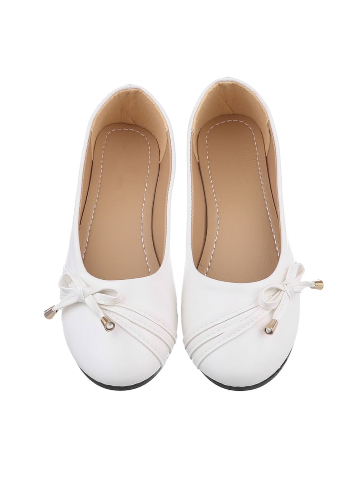 Ital-Design Ballerina in Weiß günstig kaufen