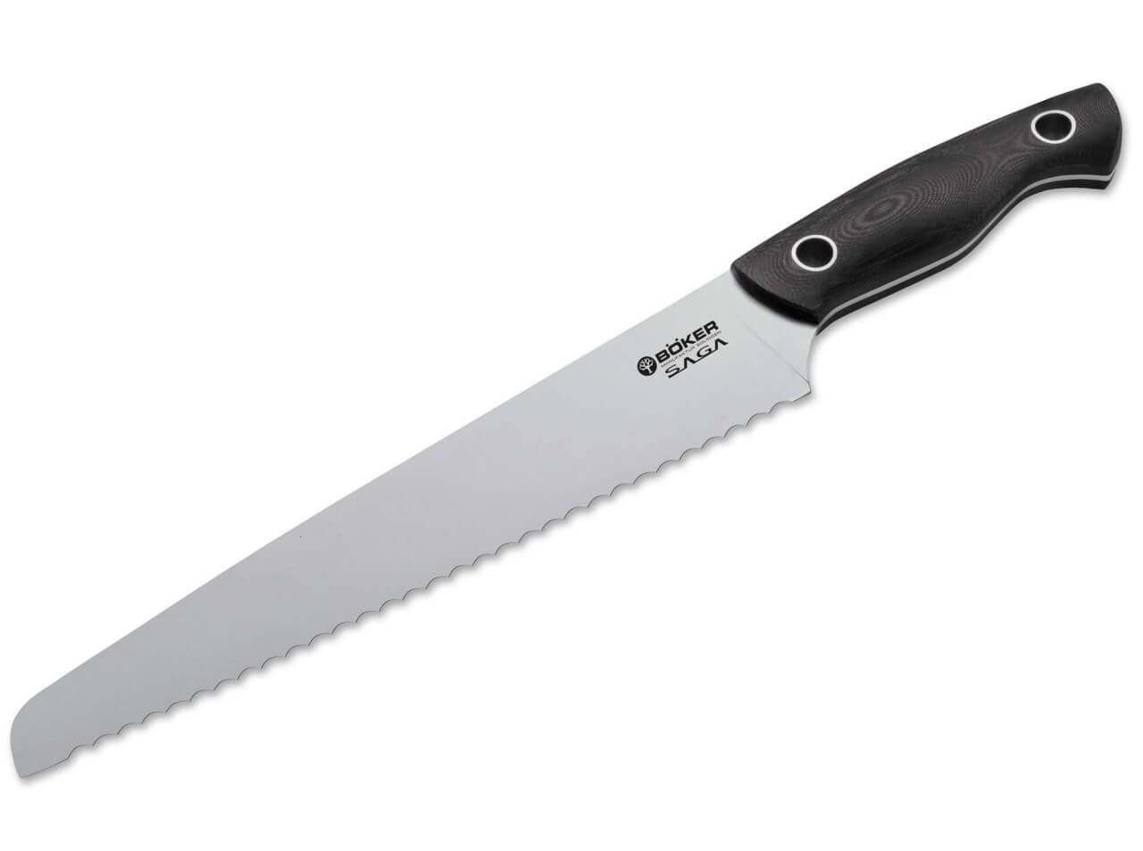 Saga Brotmesser G10 Satin
