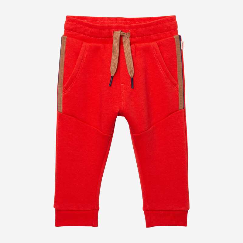 Jogging bébé garçon rouge bandes en coton recyclé Catimini