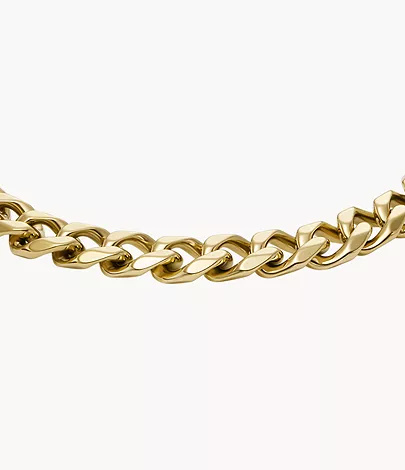Fossil Gliederarmband Ellis Core Chains Edelstahl goldfarben