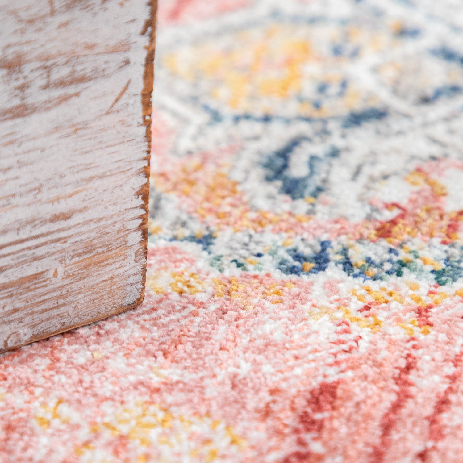 Teppich Wohnzimmer Teppich Kurzflor Pastell Marokkanisches Modern, TT Home, rechteckig, Höhe: 12 mm