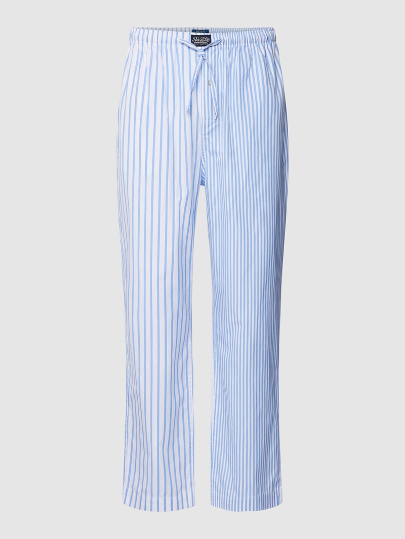 Pyjama-Hose mit Streifenmuster in blau