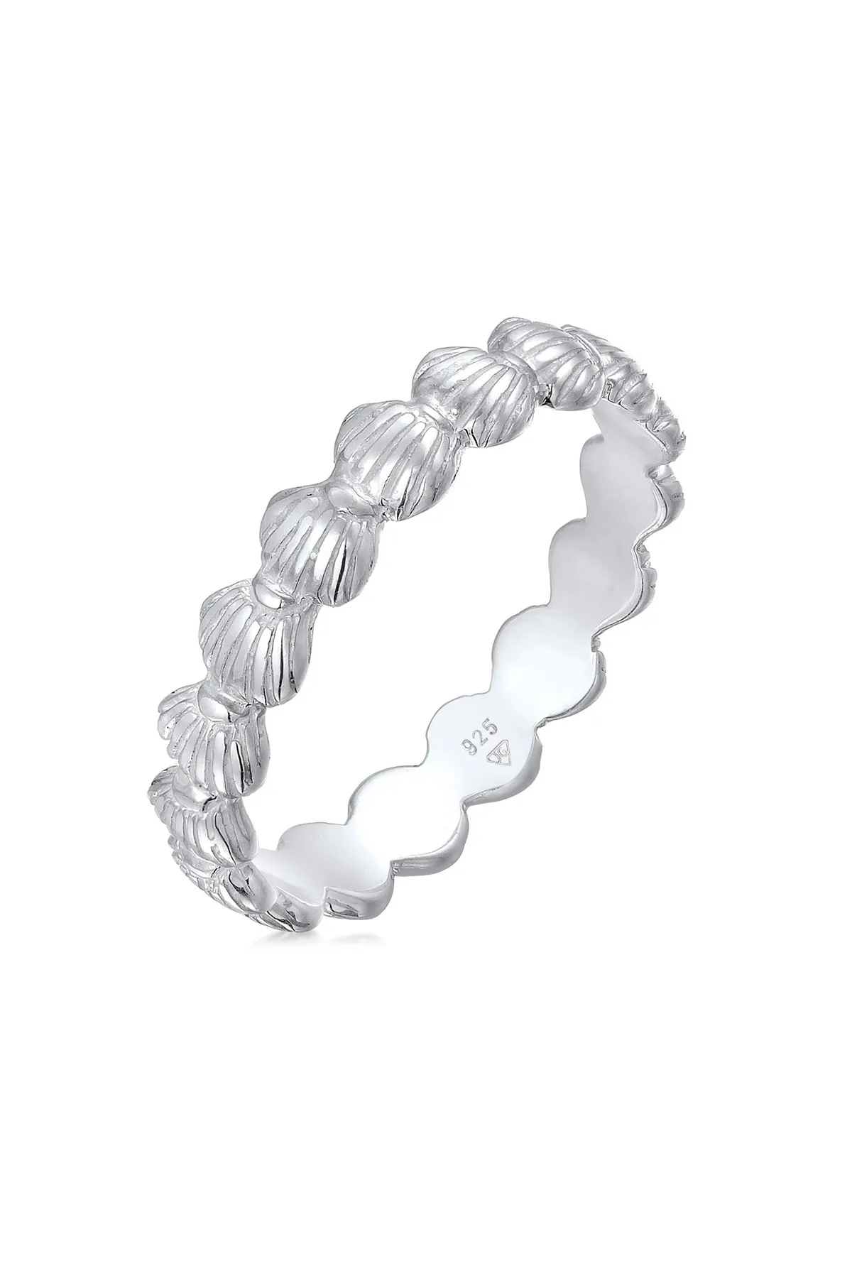 ELLI  Ring Bandring Muscheln Maritim Beach Look 925 Silber