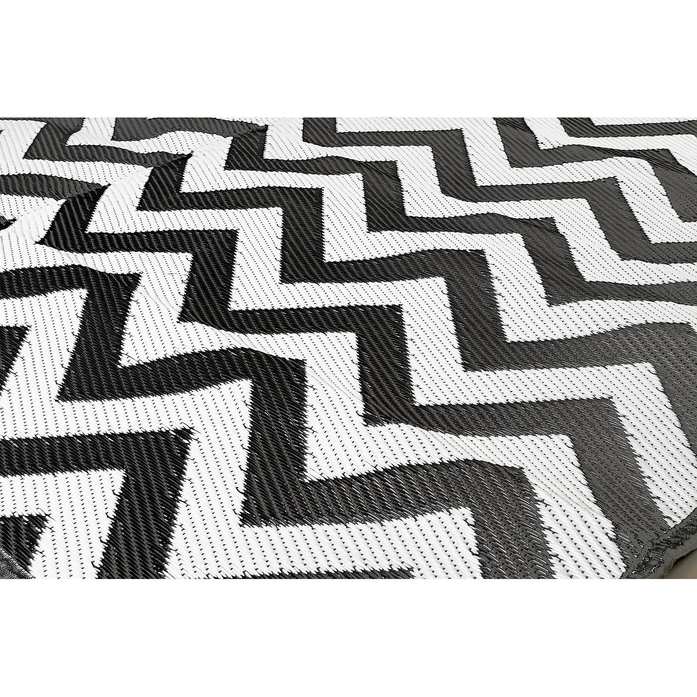 Bo-Camp Wave 350 x 270 cm schwarz weiße Chill-Matte