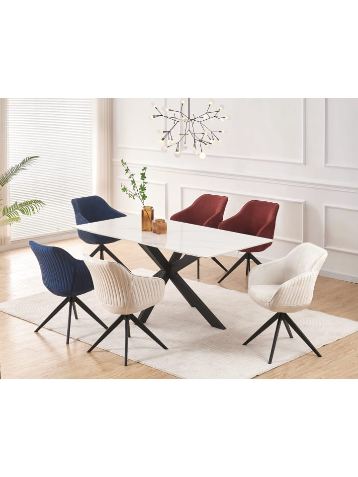 B&D Home Drehstuhl KATJA in Creme - (B)58 x (H)81 x (T)60,5 cm günstig kaufen onesize