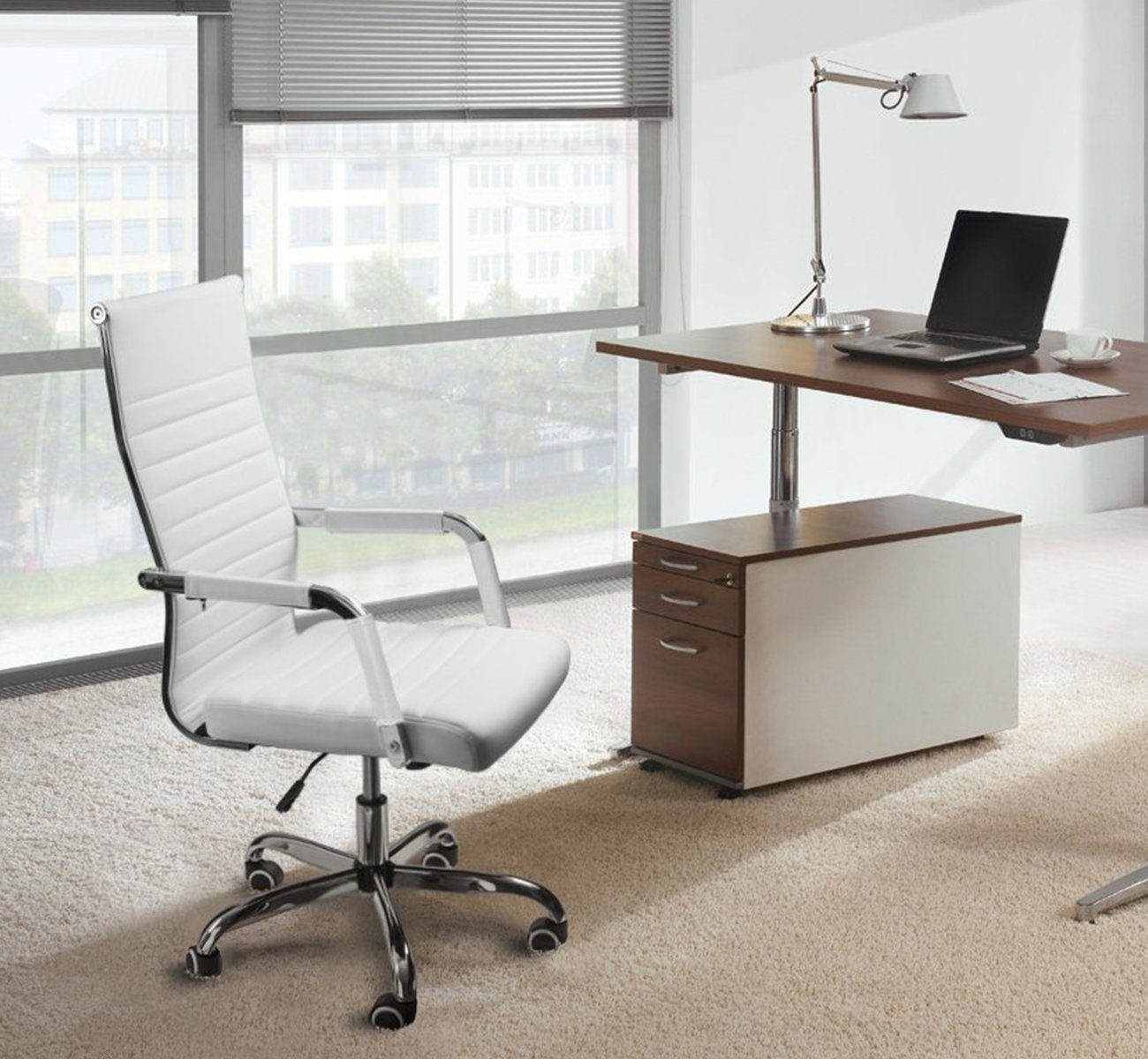 Homewit Stuhlrolle 5-teilig Bürostuhl Rollen Set, 360° Drehbar Stuhlrollen, (Set, 5-St., Stuhlrolle Hartbodenrollen Stift 11mm/Durchmesser 50mm), für Bürostuhl, Chefsessel, Gaming-Stuhl usw.