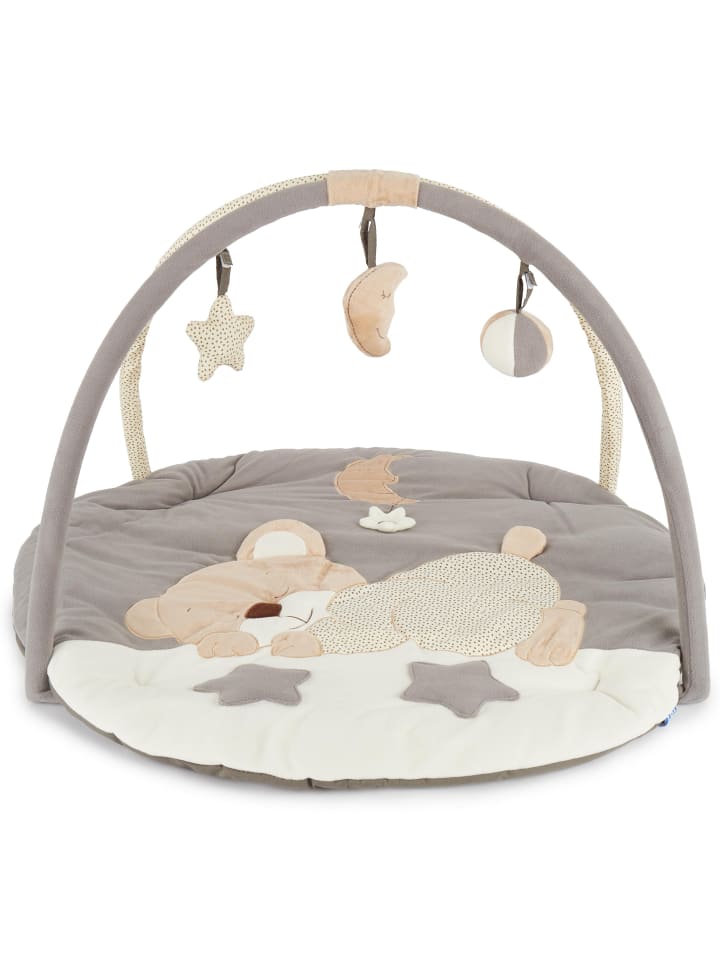 Bieco Spielwaren Krabbeldecke mit Spielbogen Plüsch - ab Geburt in Beige günstig kaufen onesize