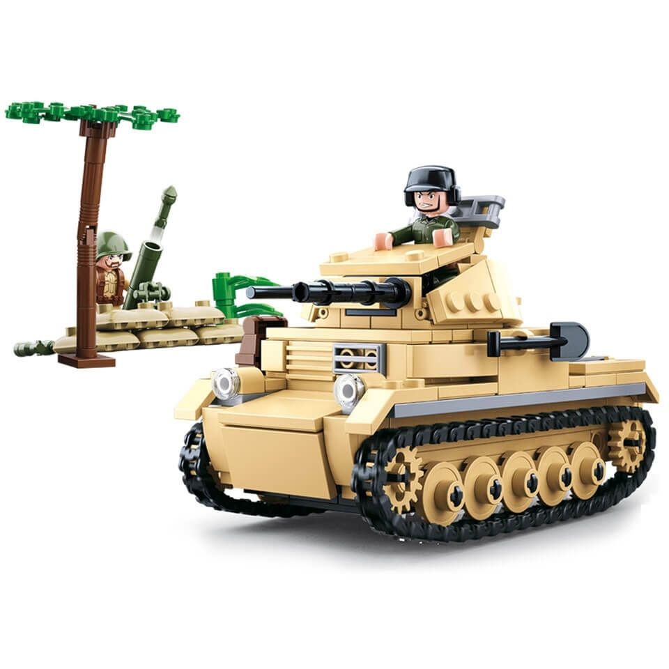 Kleiner Deutscher Panzer WWII Bausteine Set M38-B0691