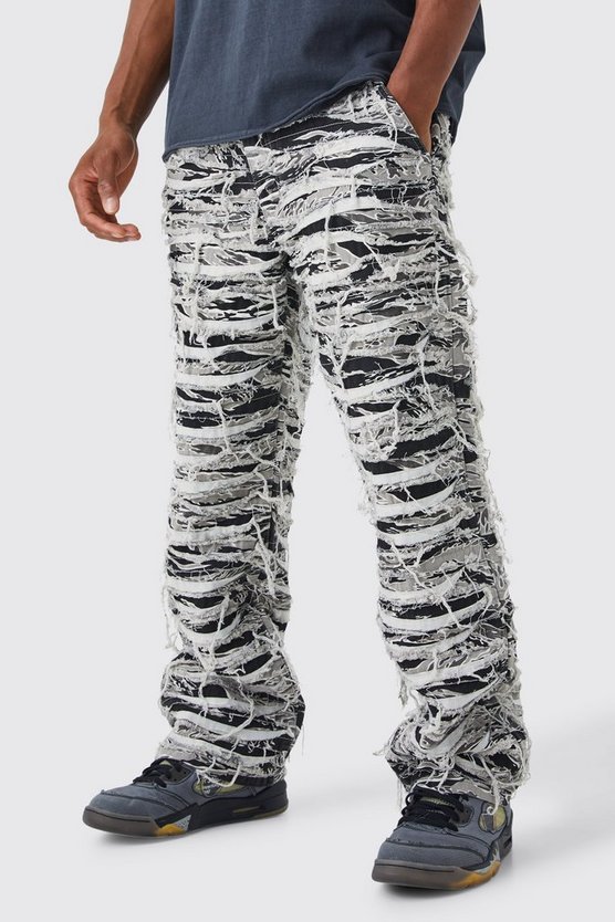 Lockere zerrissene Camouflage-Hose
