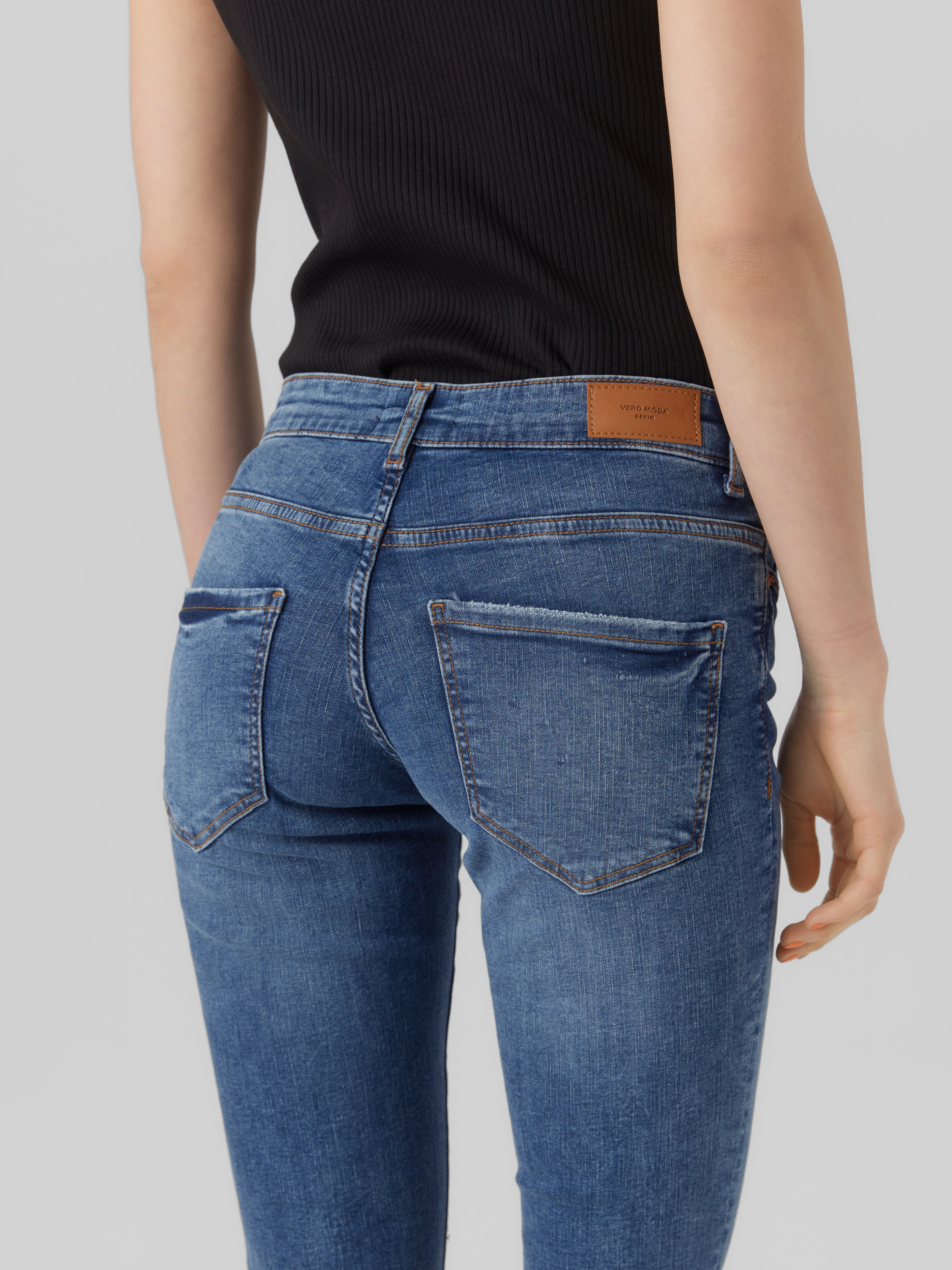 VMSIGI Niedrige Taille Ausgestellt Jeans