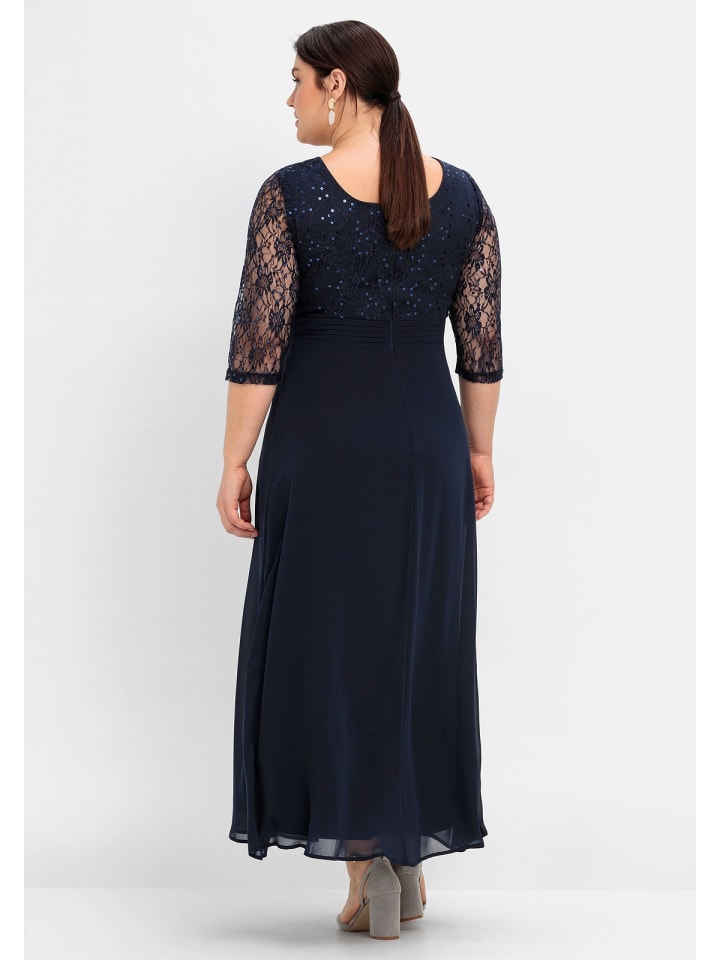 sheego Abendkleid in marine günstig kaufen