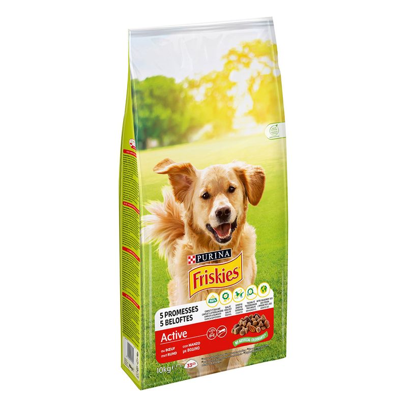 PURINA Friskies Adult Hund Active mit Rind