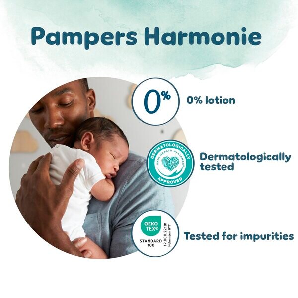 Pampers Harmonie Size 4 Diapers Size 4 (9-14kg), 22 pieces
