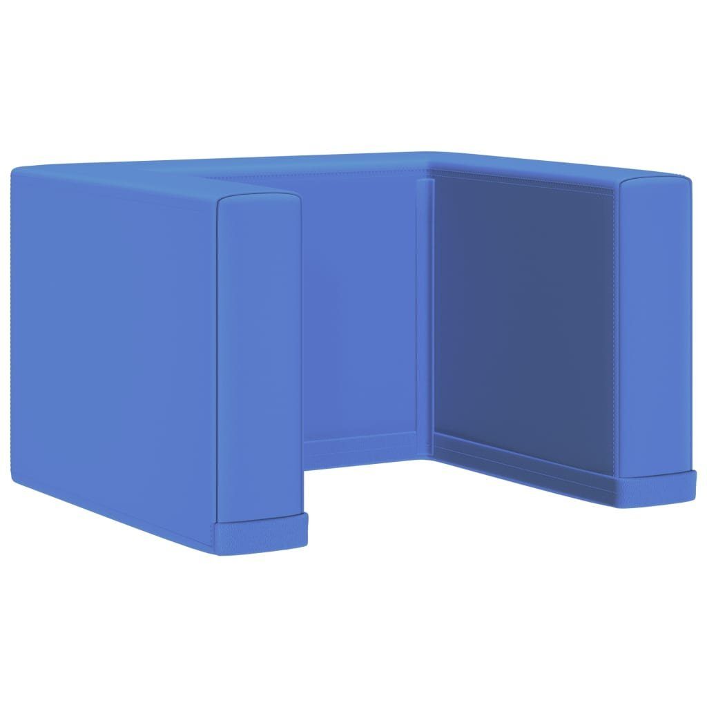 vidaXL Sofa 2-in-1 Kindersofa Blau Kunstleder