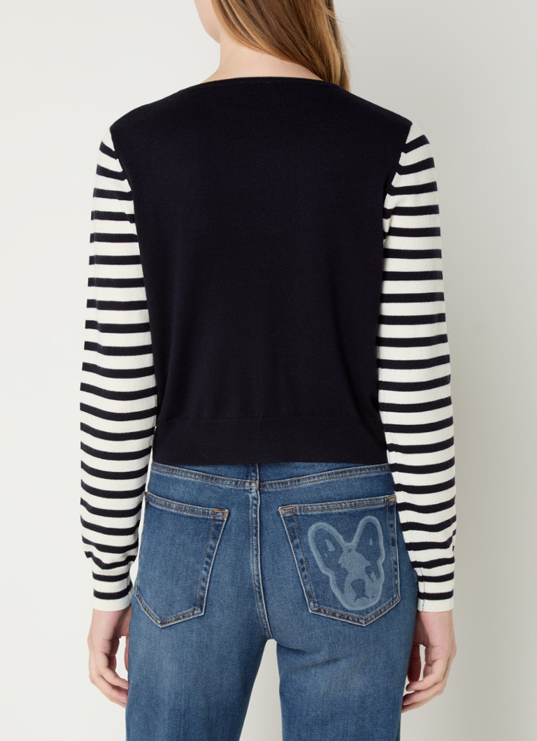 Maglione a righe in maglia fine di misto lana di Claudie Pierlot