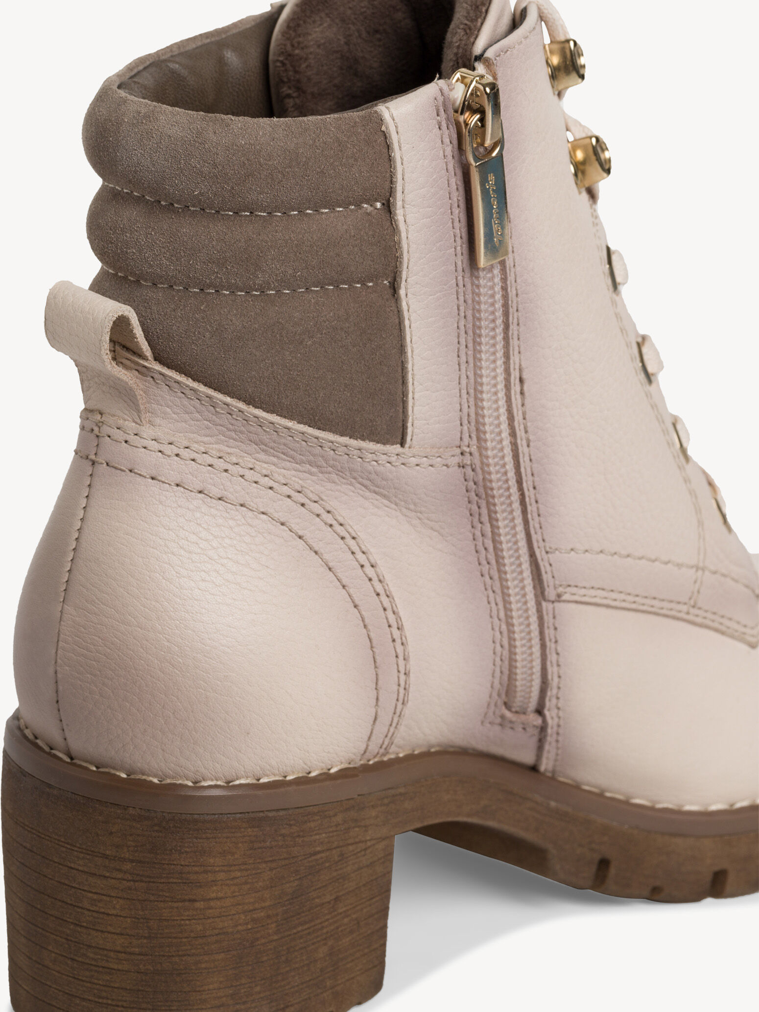 Bottine en cuir - beige
