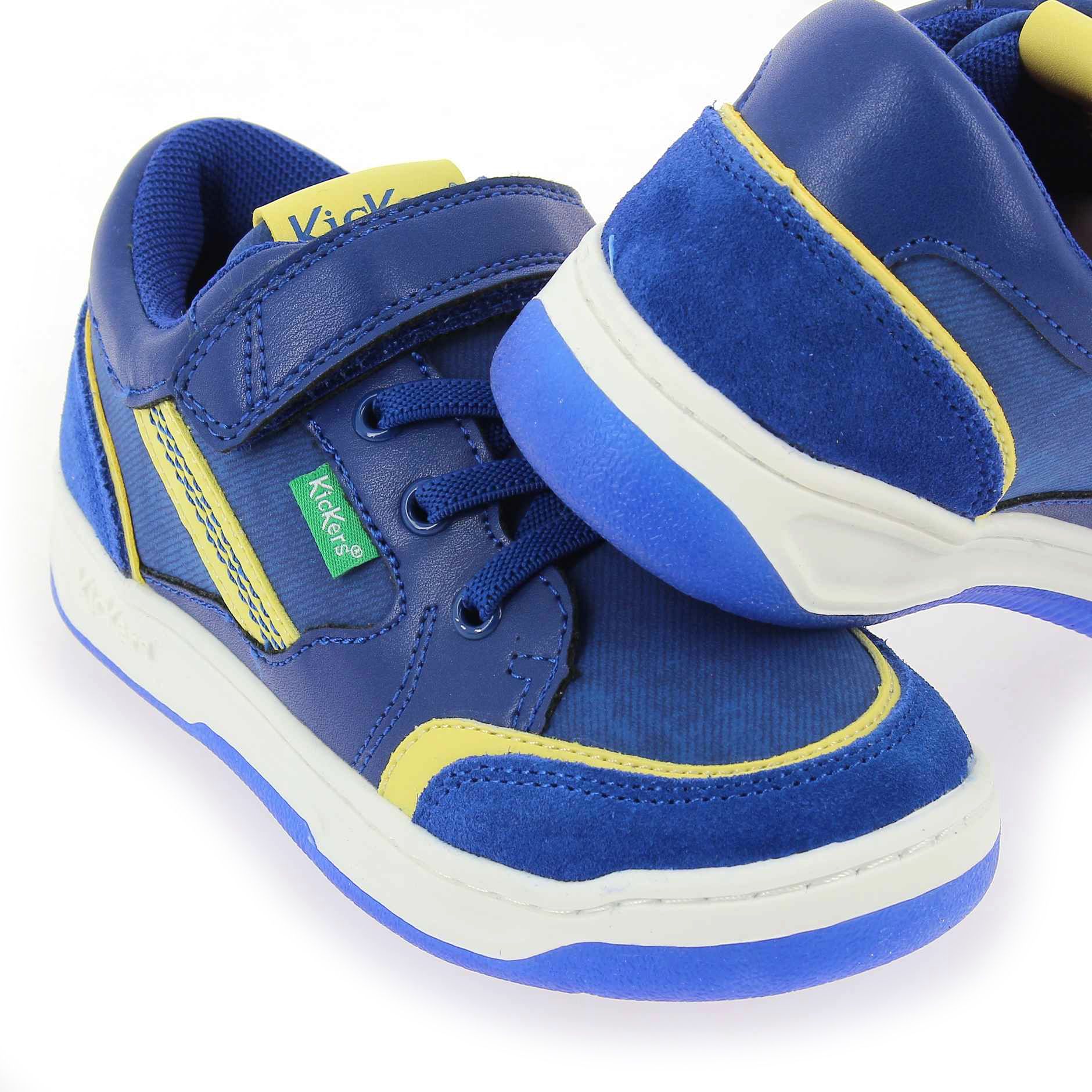 Kickers  KOUIC - Bleu Jaune