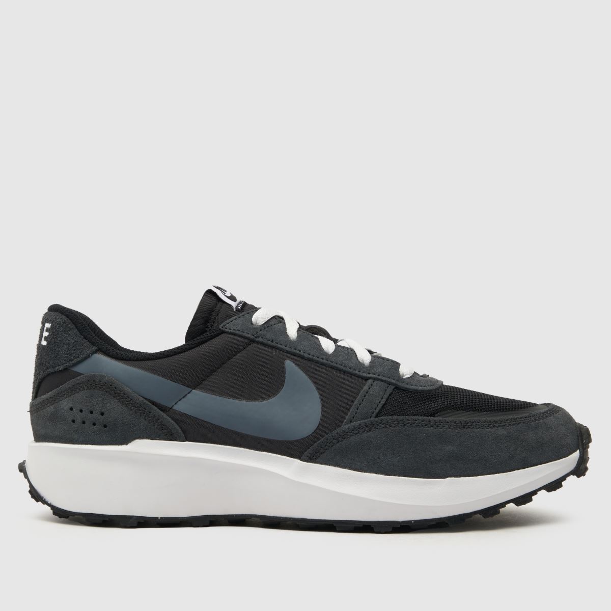 Nike – Svarta och vita våffeldebutsneakers