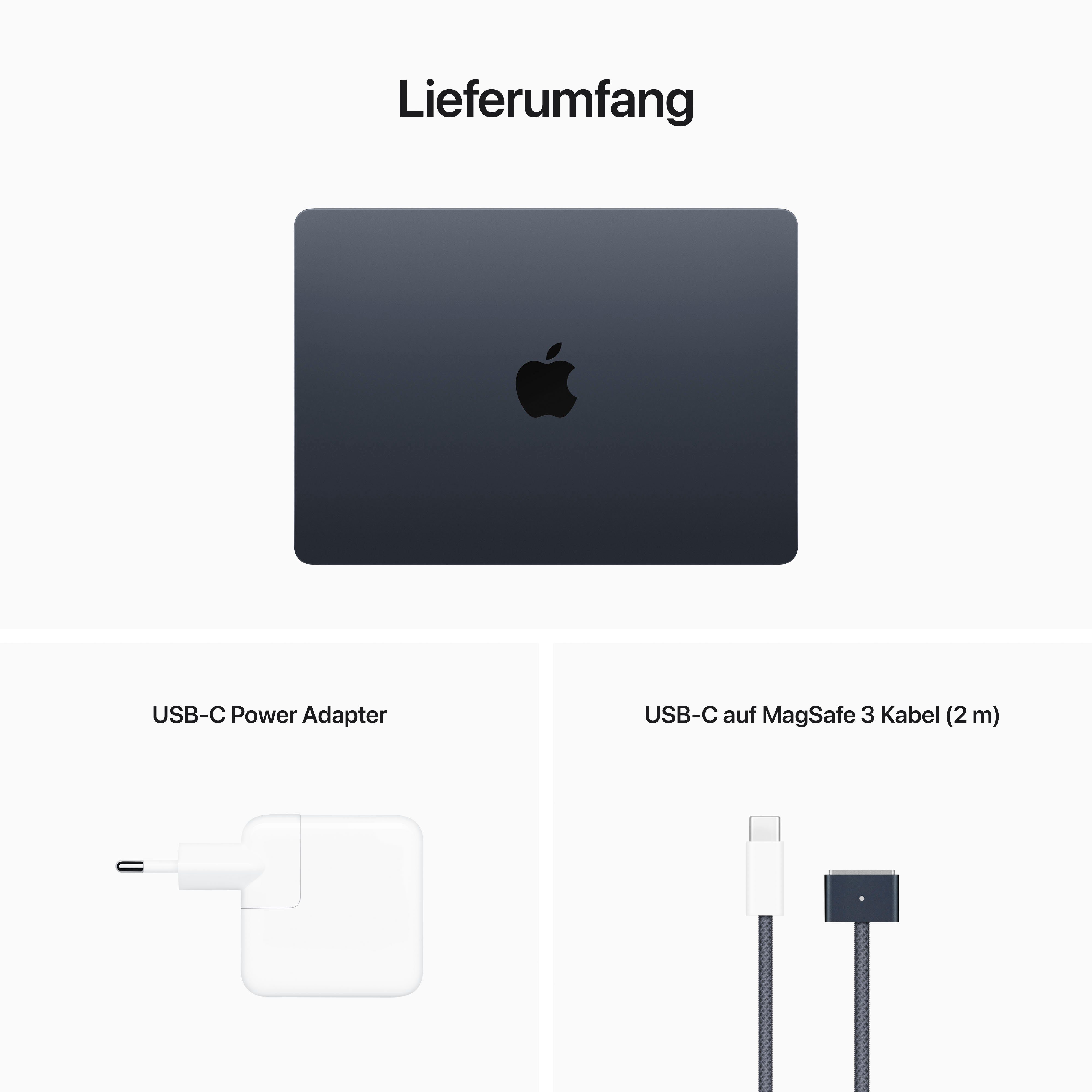 Apple MacBook Air Notebook (34,46 cm/13,6 Zoll, Apple M2 M2, 8-Core GPU, 1000 GB SSD)