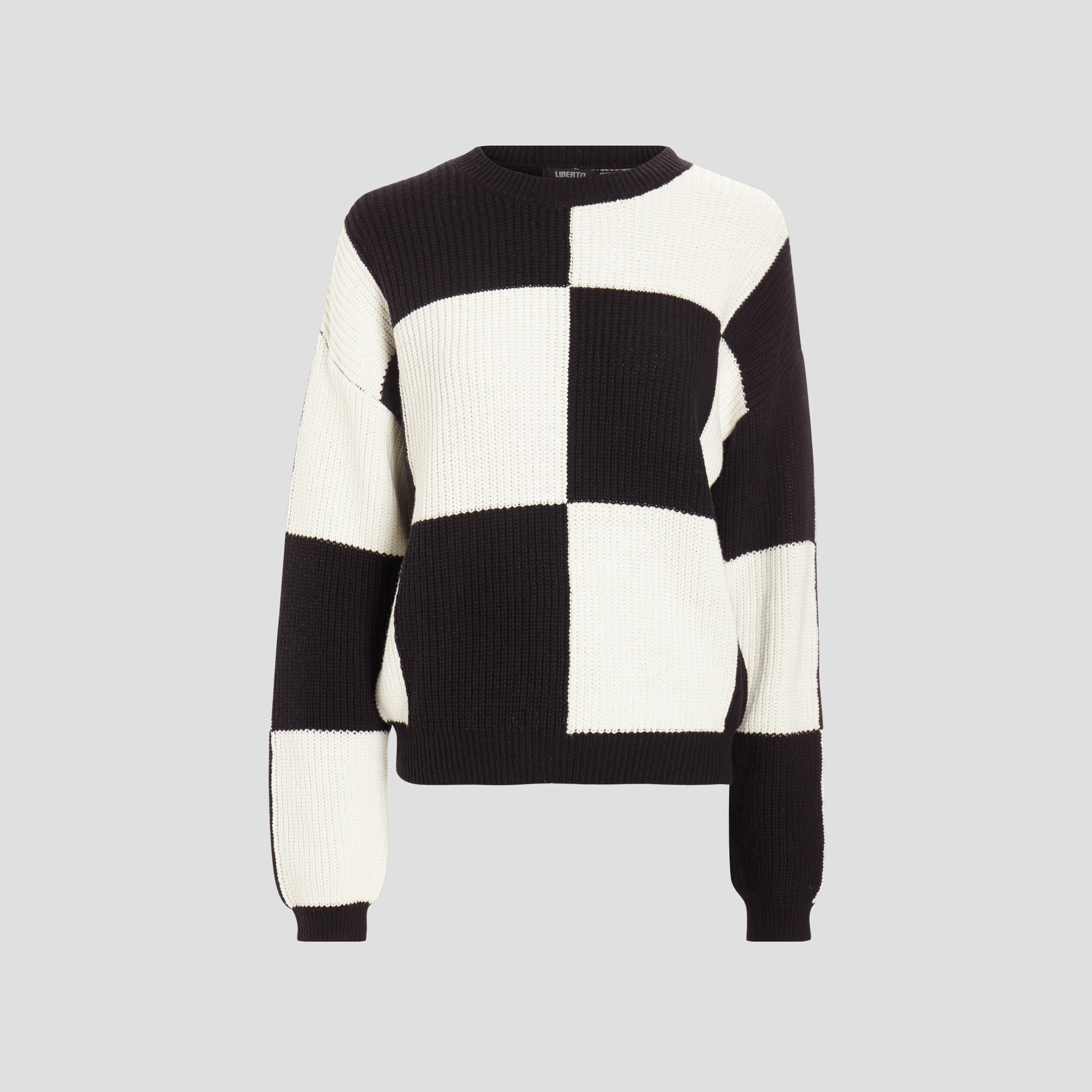 Pull avec col rond ecru femme | La Halle