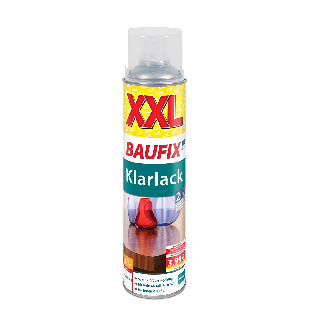 Baufix Buntlack 600ml Klarlack farblos seidenmatt