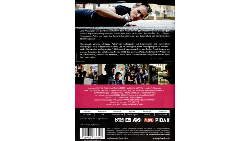 Trigger Point, Staffel 1 / Die ersten 6 Folgen der Erfolgsserie (vom Macher von „Line of Duty“ und „Bodyguard“)  [2 DVDs]