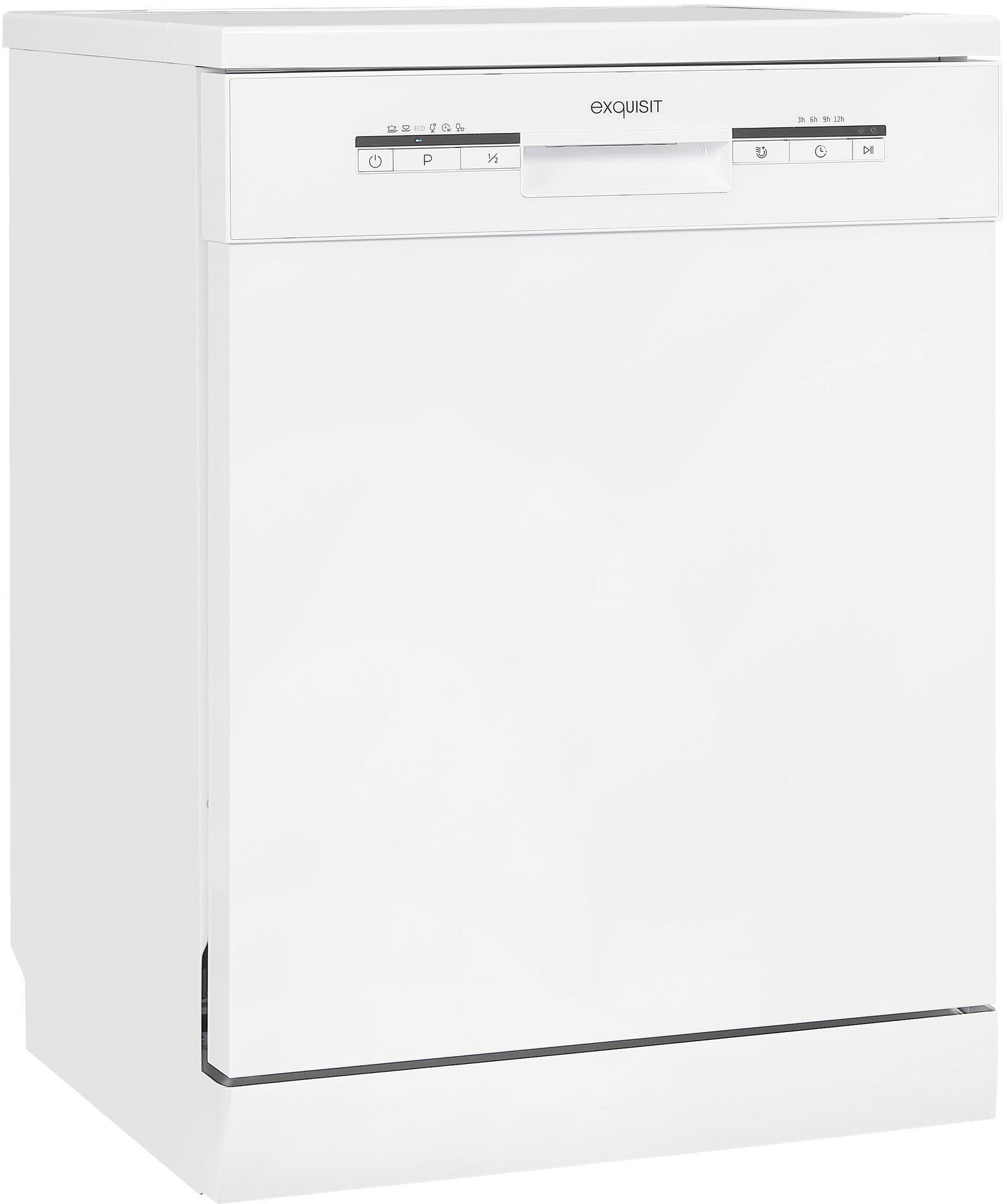 exquisit Standgeschirrspüler, GSP9112-030E weiss, 11 l, 12 Maßgedecke