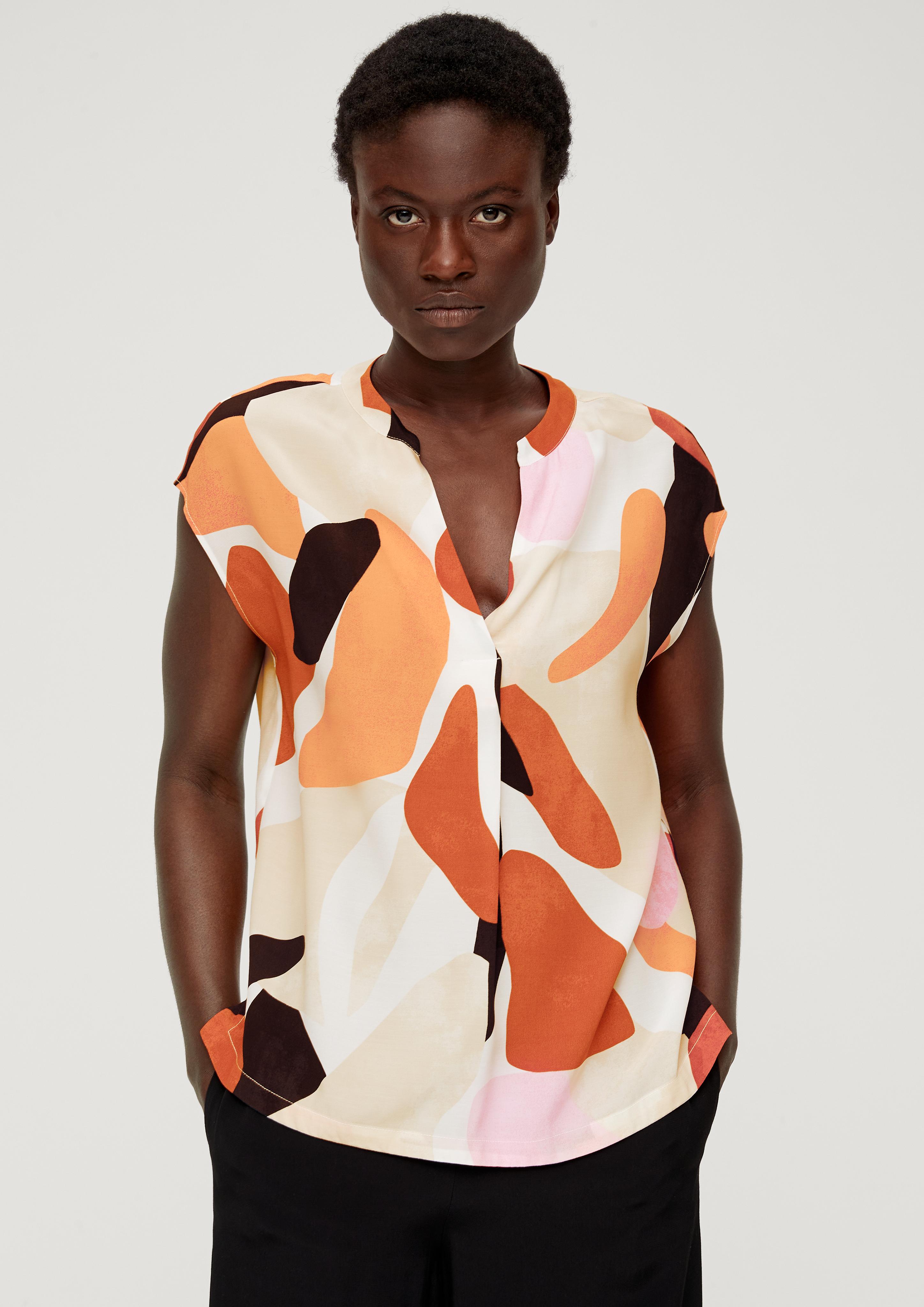Crêpe-Bluse aus Viskose  2132031-02A1