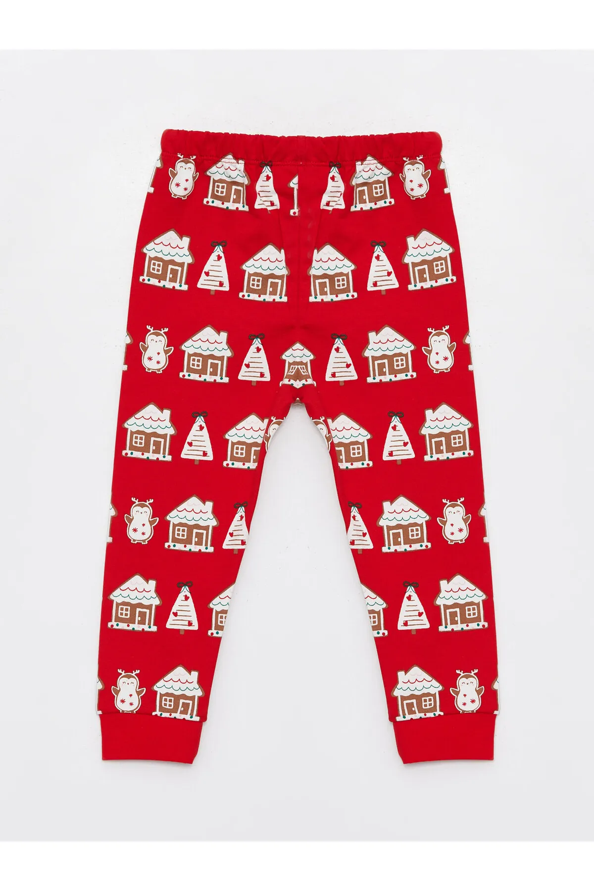 LC Waikiki  Langarm-Pyjama-Set für Babys mit Rundhalsausschnitt und Neujahrsmotiv
