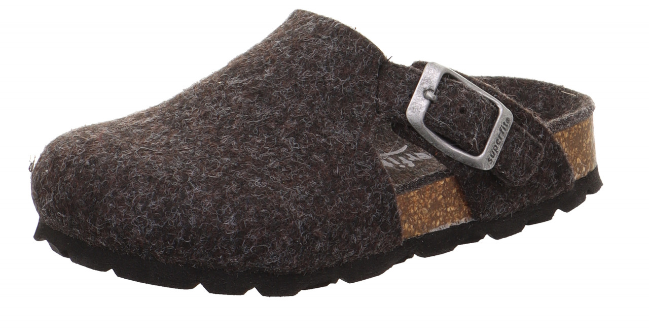 FUSSBETTPANTOFFEL - Grau Clog mit Einschlupf