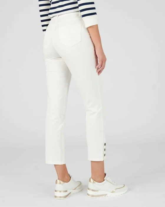Pantalon 7/8ème boutons bas de jambes