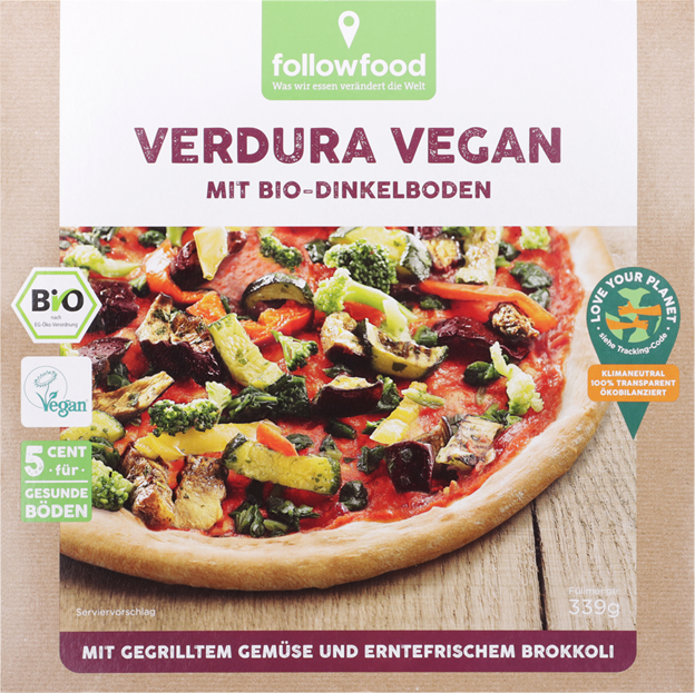 followfood Bio Pizza Verdura vegan
