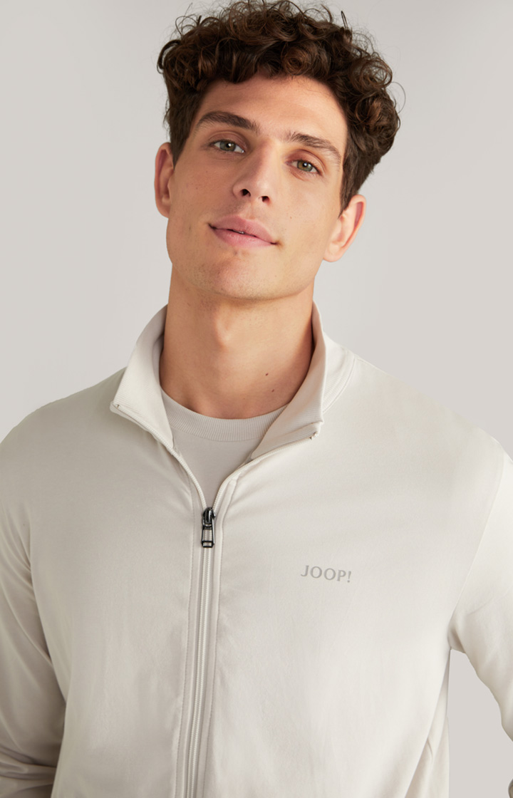 Loungewear Sweatjacke in Hellbeige