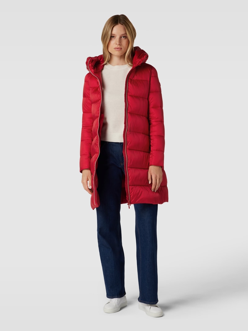 Loose Fit Jeans mit Label-Stitching in rot