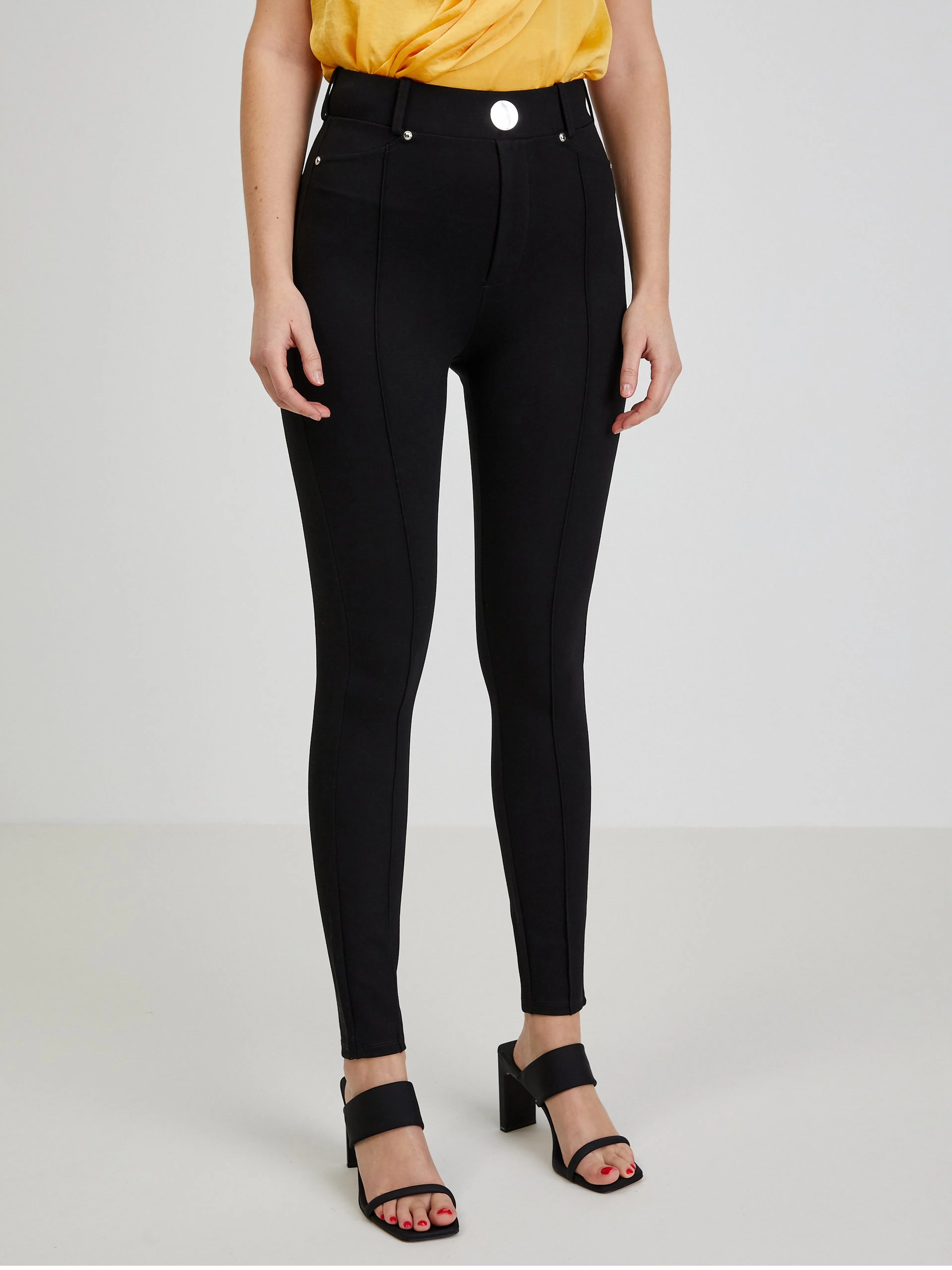 Schwarze Skinny Fit Damenhose ORSAY