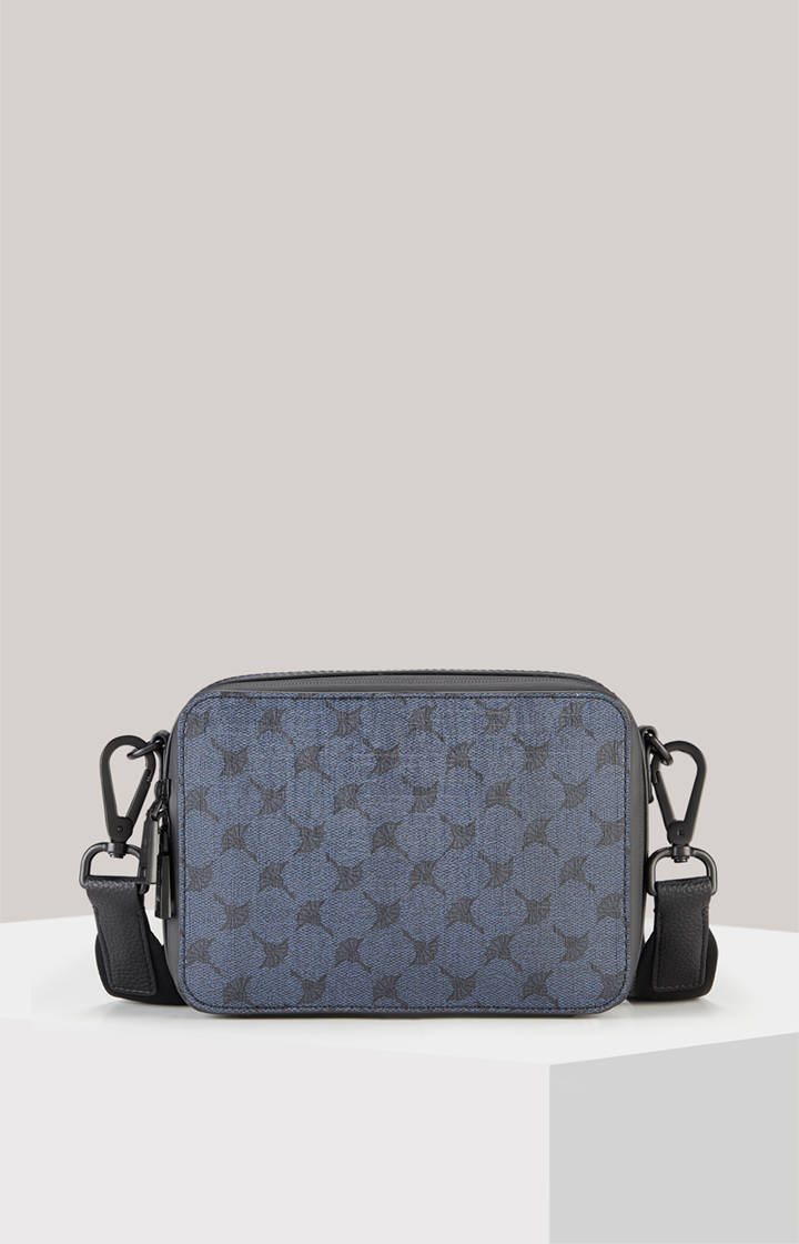 Schultertasche Mazzolino Paolo in Dunkelblau gemustert