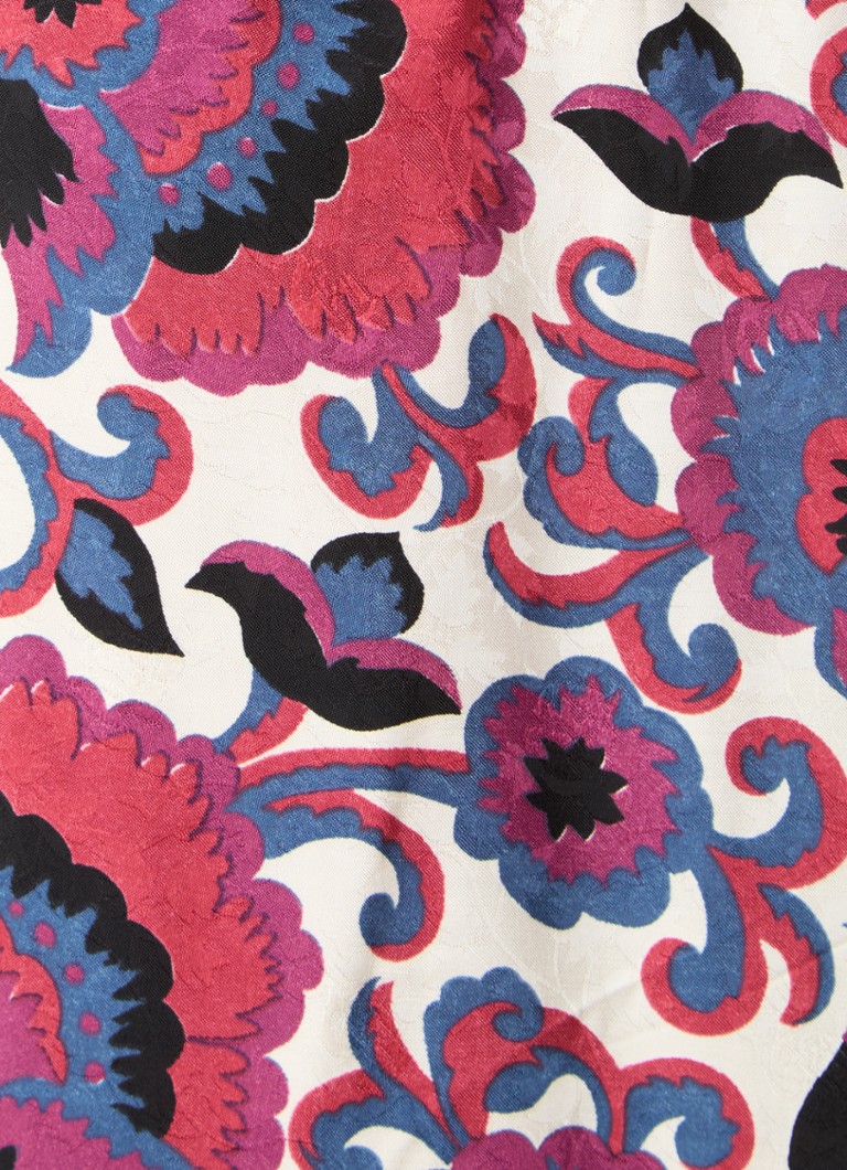Gerard Darel  Blouse van satijn met bloemenprint